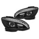 Iluminare auto TUNING-TEC faruri (Tube Light, SEQ) pentru MERCEDES W204 07-10 (H9), negru | race-shop.ro