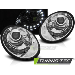 FARURI CU LUMINĂ DE ZI CROMATĂ se potrivește VW NEW BEETLE 06-12
