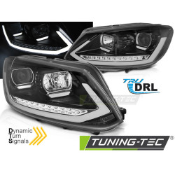TUNING-TEC faruri (Tube Light, DRL, SEQ) pentru VW TOURAN II 08.10-15 (H11/H1), negru