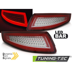 LUMINI SPATE BARĂ LED ROȘU SEQ se potrivește PORSCHE 911 997 04-09