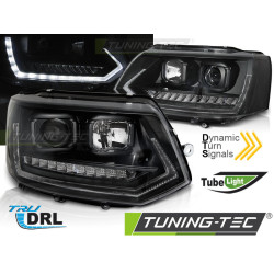 FAURI TUBE LIGHT DRL NEGRU SEQ se potrivește VW T5 2010-2015