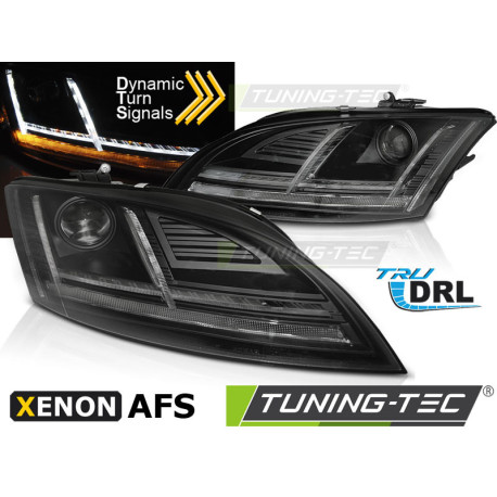 Iluminare auto XENON FAURI LED DRL NEGRU SEQ se potrivește AUDI TT 10-14 8J cu AFS | race-shop.ro