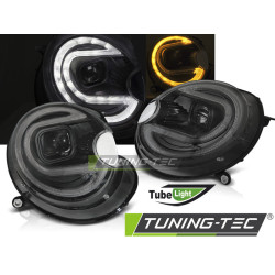 TUNING-TEC faruri (Tube Light) pentru BMW MINI (COOPER) 06-14 (H7), negru, V2