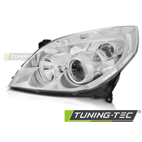 Iluminare auto TUNING-TEC far pentru OPEL VECTRA C 09.05-08 (H7/H1, TYC), crom, stânga | race-shop.ro