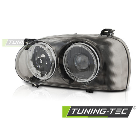 Iluminare auto TUNING-TEC far pentru VW GOLF 3 09.91-08.97 (H1, TYC), fumuriu, stânga | race-shop.ro