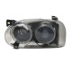 Iluminare auto TUNING-TEC far pentru VW GOLF 3 09.91-08.97 (H1, TYC), fumuriu, stânga | race-shop.ro