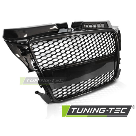Body kit și tuning vizual GRILLE SPORT NEGRU LUCIOS se potrivește AUDI A3 (8P) 04.08-07.12 | race-shop.ro