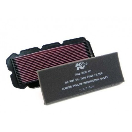 Filtru ear pentru cutia originală moto Filtru aer sport K&N HA-1596 | race-shop.ro