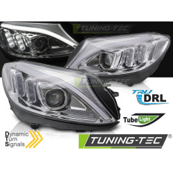 TUNING-TEC faruri (Tube Light) pentru MERCEDES W205 14-18, crom