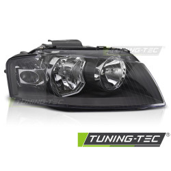 TUNING-TEC far pentru AUDI A3 8P 03-08 (H7, TYC), negru, dreapta
