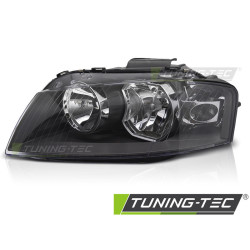 HEADLIGHT BLACK LEFT SIDE TYC fits AUDI A3 8P 03-08