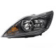 Iluminare auto TUNING-TEC far pentru FORD FOCUS MK2 08-10 (H7/H1, TYC), negru, stânga | race-shop.ro