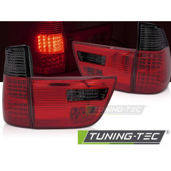 STOPURI LED FUMOASE ROȘII se potrivesc pentru BMW X5 E53 09.99-10.03