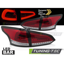 TUNING-TEC stopuri LED (SEQ) pentru FORD FOCUS MK 3 SW 11-18, roșu-alb