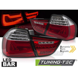 TUNING-TEC stopuri LED (LED Bar, SEQ) pentru BMW E90 09-11, roșu-alb