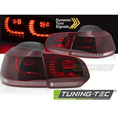 Iluminare auto TUNING-TEC stopuri LED (SEQ) pentru VW GOLF 6 08-13 (HATCHBACK), roșu-alb | race-shop.ro