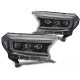 Iluminare auto TUNING-TEC faruri pentru FORD RANGER V 16-22 (LED), negru | race-shop.ro