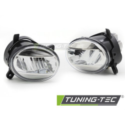 TUNING-TEC proiectoare ceață pentru A4 B8 08-11 / A6 C6 09-11 / Q5 08-16, transparent, crom