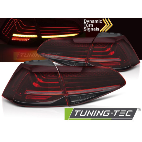 Iluminare auto TUNING-TEC stopuri LED (Laser Look, SEQ) pentru VW GOLF 7 13-19, roșu | race-shop.ro