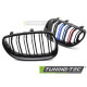 Body kit și tuning vizual Gril sport pentru BMW E60 / E61 03-10 (Negru Lucios cu Trei Culori și Două Bare) | race-shop.ro