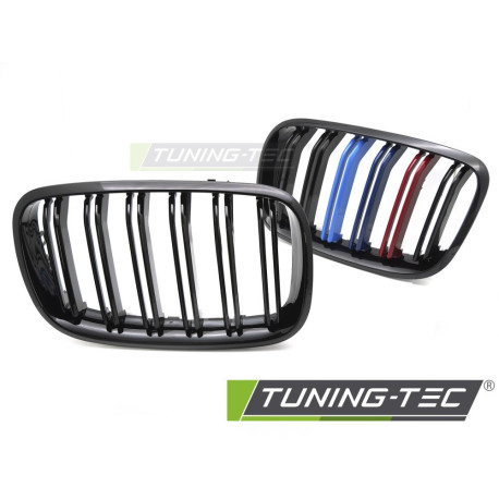 Body kit și tuning vizual TUNING-TEC grilă (Sport M-Look Double Bar) pentru BMW X5 E70 07-13 / X6 E71 08-14, negru lucios | race-shop.ro