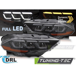Faruri FULL LED cu lumini de zi secvențiale pentru FORD MUSTANG 18-22