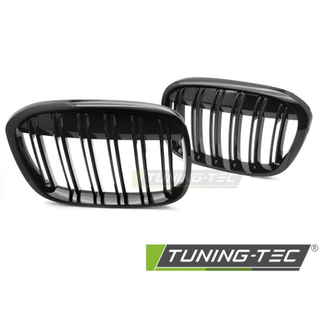 Body kit și tuning vizual TUNING-TEC grilă (Sport Double Bar) pentru BMW X1 F48 15-20, negru lucios | race-shop.ro