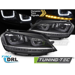 TUNING-TEC faruri (DRL, SEQ) pentru VW GOLF VII 13-17 (H7, fără omologare), argintiu, V1
