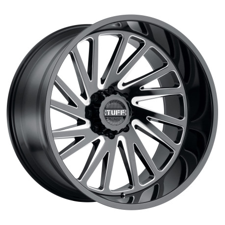 Jante aliaj Tuff Tuff T2A jantă 22x12 8x165.1 122.4 ET-45, Gloss black | race-shop.ro