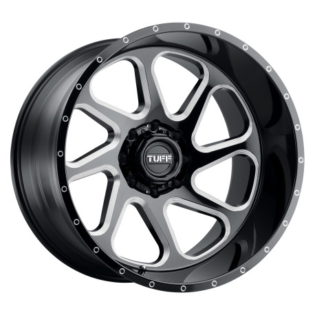 Jante aliaj Tuff Tuff T2B jantă 24x14 8x170 125.1 ET-72, Gloss black | race-shop.ro