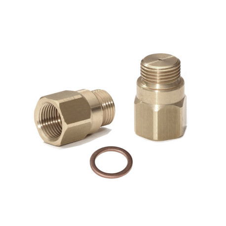 New Lambda (o2) Probe spacer adapter (emulator) straight, galvanised steel, 2 mm bore | race-shop.ro