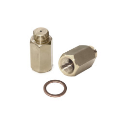 Lambda (o2) Probe spacer adapter (emulator) straight, galvanised steel, 2 mm bore