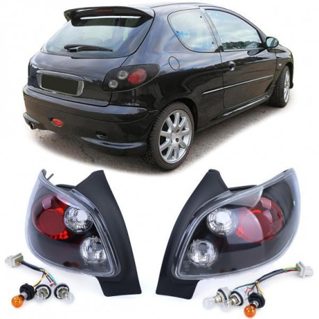 Bazár RACES stopuri pentru Peugeot 206 hatchback 3D/5D 98-09, transparent, negru DETERIORAT | race-shop.ro