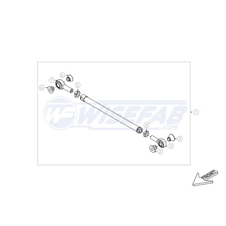 Brațe și pivoti WISEFAB Rear Suspension Arm 2 | race-shop.ro