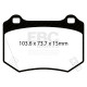 Frâne EBC Plăcuțe frână spate EBC Redstuff Ceramic DP32361C | race-shop.ro