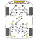 Bucșe din poliuretan Powerflex Set inserții tampon motor BMW E81, E82, E87 & E88 (2004 - 2013) Road Series | race-shop.ro