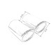 Ornament cu o ieșire Double exhaust tip, chrome | race-shop.ro