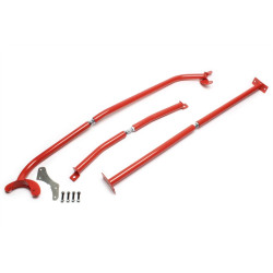 TA-TECHNIX set 3 bare de rigidizare pentru VW Bora 1J, oțel, roșu