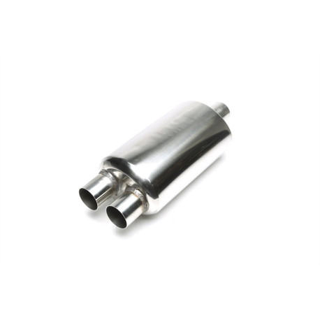 Tobe universale TA Technix TA-TECHNIX tobă finală universală din inox, 2× 52 mm | race-shop.ro