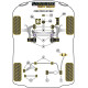 Bucșe din poliuretan Powerflex Bucșă interior braț spate Ford Focus Mk3 ST | race-shop.ro