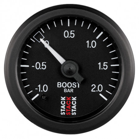 Ceasuri bord STACK standard 52MM Ceas indicator STACK presiune turbo 1- 2 BARI (mecanic) | race-shop.ro
