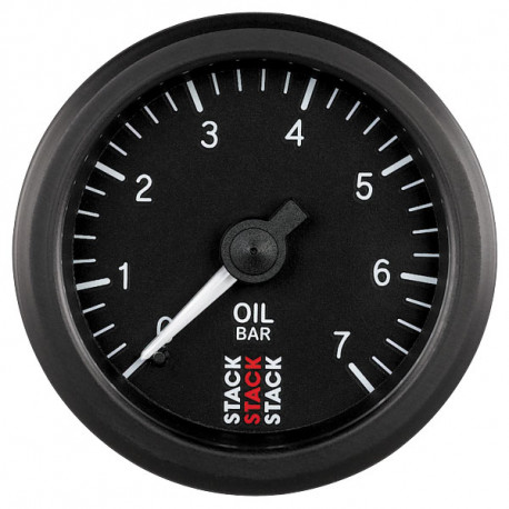 Ceasuri bord STACK standard 52MM Ceas indicator STACK Presiune ulei 0 - 7 BARI (mecanic) | race-shop.ro