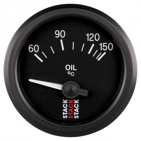 Ceasuri bord STACK standard 52MM Ceas indicator STACK Temperatură ulei 60 - 150°C (electric) | race-shop.ro