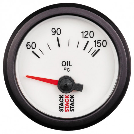 Ceasuri bord STACK standard 52MM Ceas indicator STACK Temperatură ulei 60 - 150°C (electric) | race-shop.ro