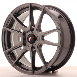 Jante Japan Racing JR21 17x7 ET35-40 5H Blank Hyper Black
