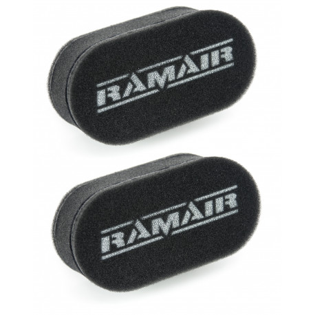 Filtru carburator Filtru universal cu 2 intrări Ramair pentru carburatoarele Weber & Dellorto | race-shop.ro