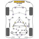 E46 3 Series Compact Powerflex Bucșă suport bară antiruliu spate 15mm BMW E46 3 Series Compact | race-shop.ro