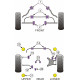 E61 5 Series, Touring Powerflex Rear silentblock pentru carcasa punții spate BMW E61 Seria 5, Touring | race-shop.ro