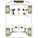 Leon MK3 5F (2013-) Rear Beam Powerflex Bucșă tampon motor inferior (mare) Seat Leon MK3 5F (2013-) Rear Beam | race-shop.ro