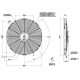 Ventilatoare 12V Ventilator electric universal SPAL 385mm - aspirare, 12V | race-shop.ro